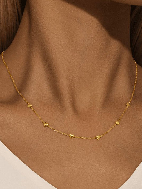 Colier din argint Inimioare